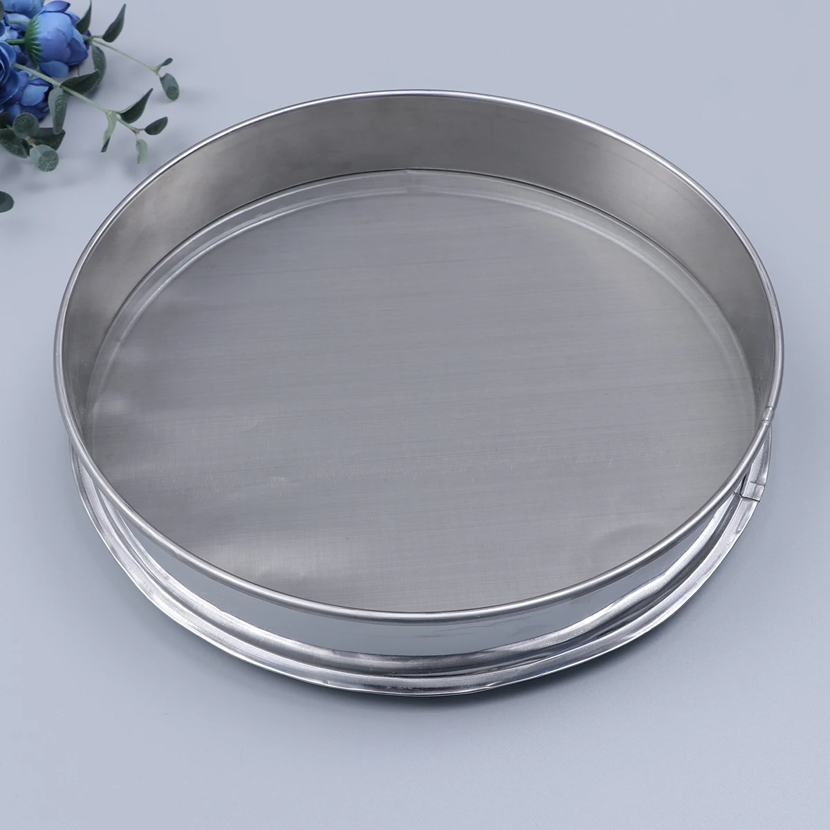 

Stainless Steel Mesh Sifter Kitchen Flour Shaker Fine Strainer Round for Sieve Sifting Screen Dredges