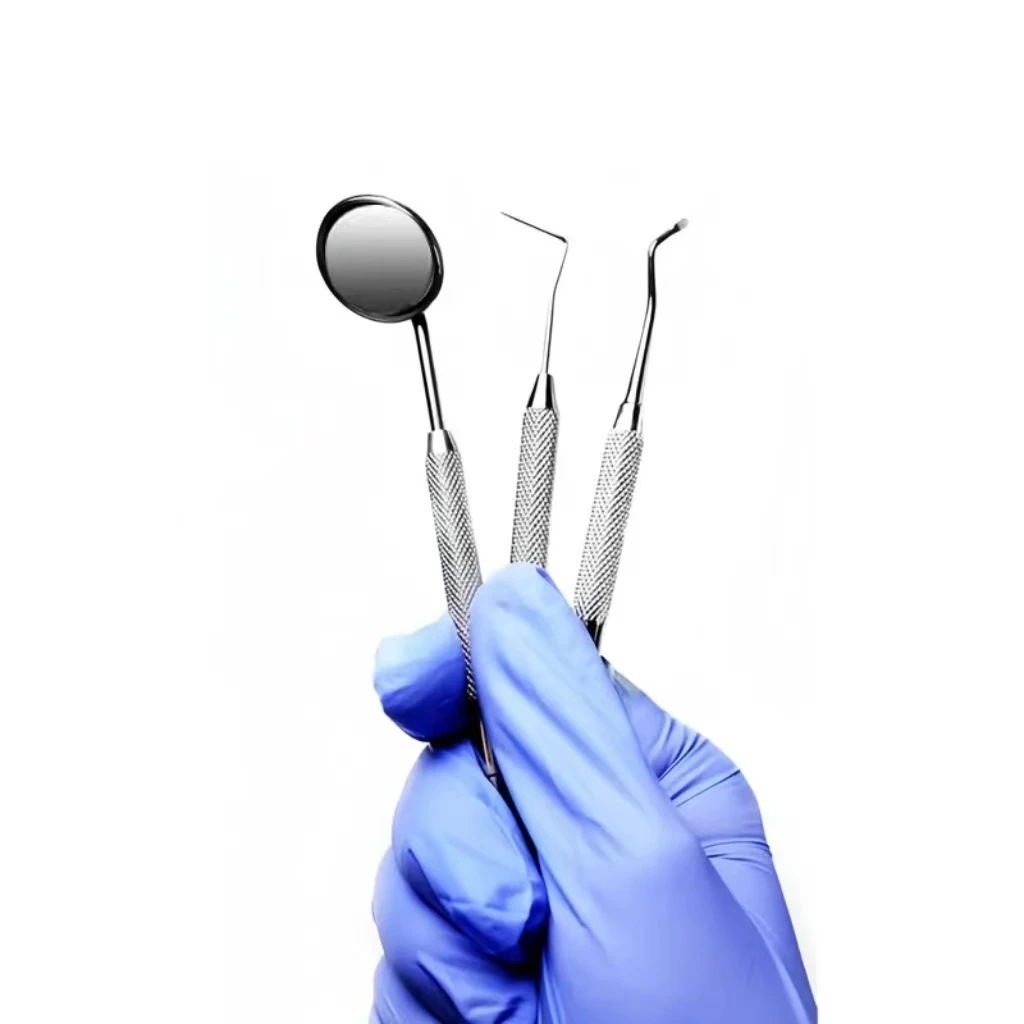 

Dental Tool Set Dental Mirrors Oral Scope 3pcs/set Stainless Steel Teeth Cleaning Tool Oral Dental Cleaning Kit