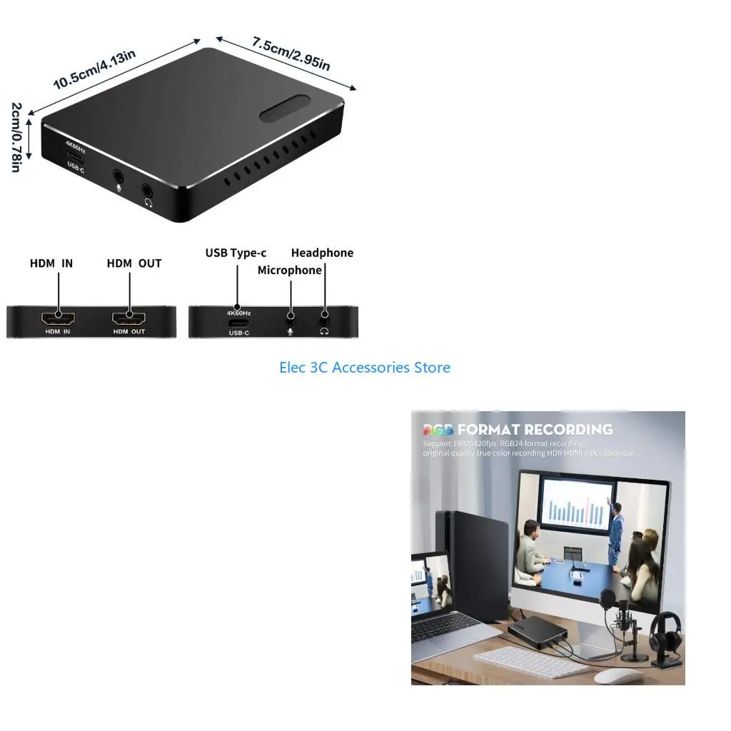 

Y51a Professional USB 3.1 видео -захватывающие видеоролики 4K60FPS разрешения 240 Гц обновления для киберспорта и онлайн