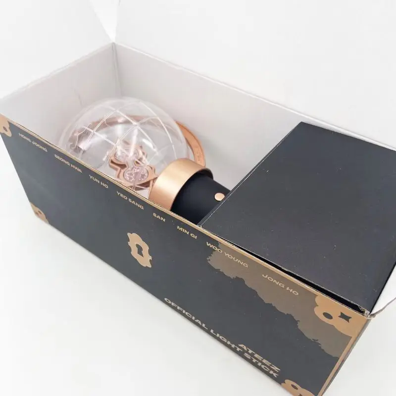 Ateez Fanlight Light Stick مضيئة غلوب القلعة توهج في الظلام يهتف الدعائم للحفلات الموسيقية ستار المطارد المشجعين يجب أن يكون لعبة