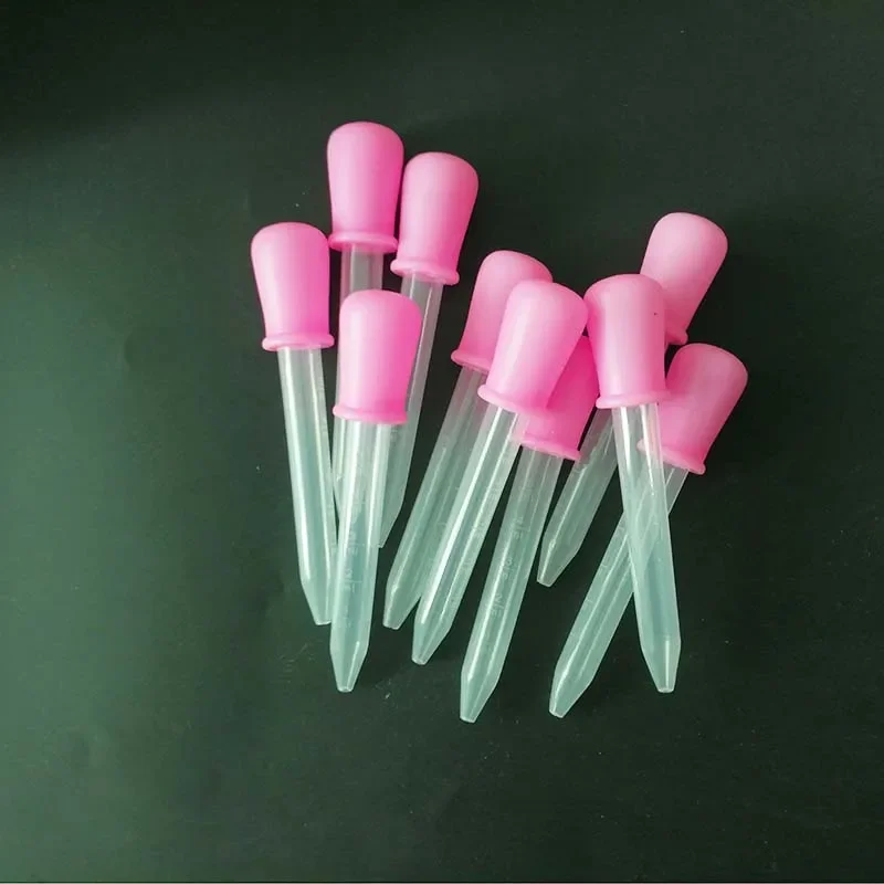 10Pcs Crystal Dropping Glue Dropper Silicone Baking Tools Cartoon Candy Mold Fruit Jelly Mold DIY Crystal Candy Jelly Mould