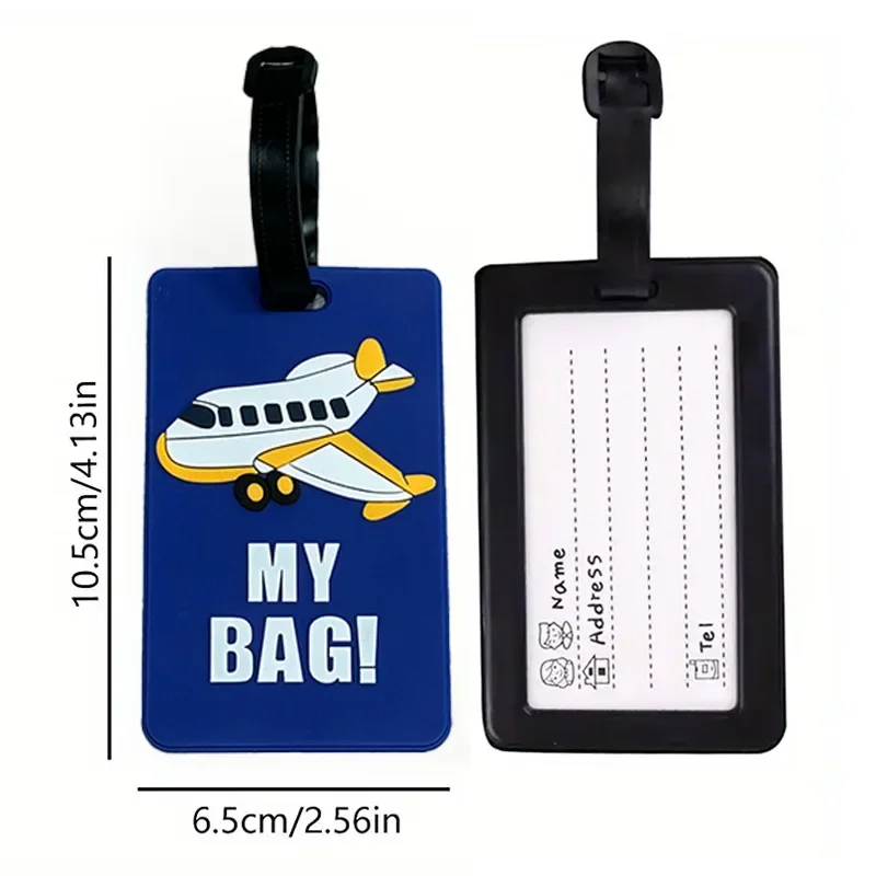 

Креативные багажные бирки из ПВХ с героями мультфильмов, милые багажные бирки для аэропорта, посадочный пропуск, анти-потерянная подвеска для багажа, дорожные аксессуары