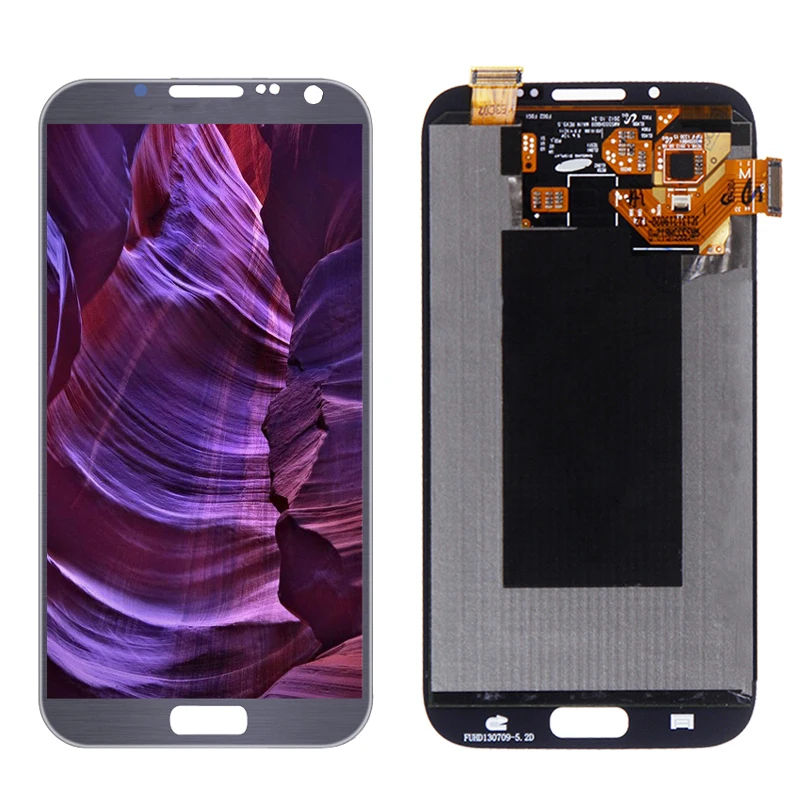 Tela lcd pop para samsung galaxy note 2 n7100 n7105 lcd com moldura de exibição tela toque digitador assembléia peças reparo