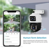 KERUI Outdoor 6MP Dual Lens PTZ POE IP Camera Dual Screen iCSEE Onvif Home Security CCTV Video Surveillance Camera 3