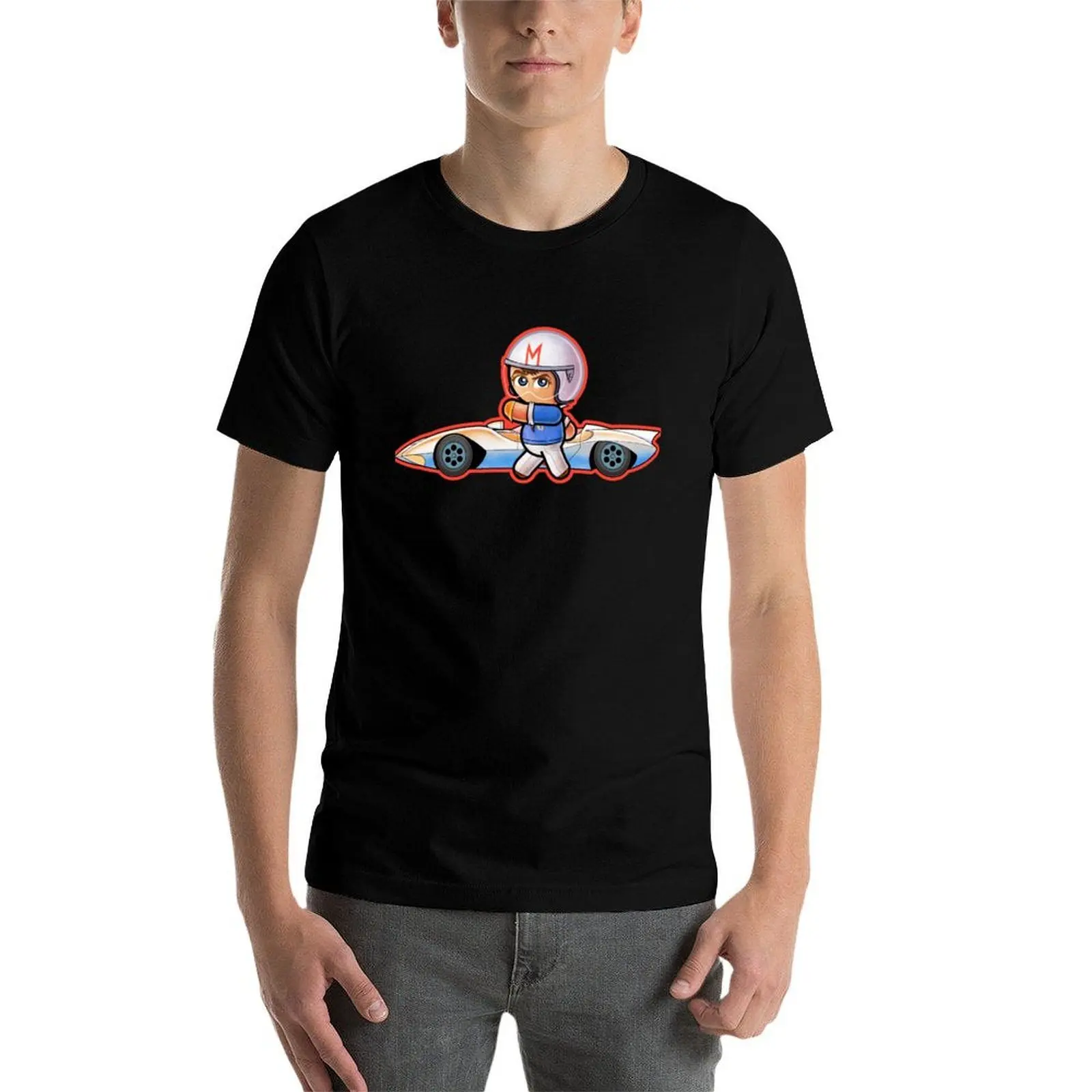 SPEED RACER & MACH 5 Pooterbelly T-Shirt Casual Street Style Short Sleeve Tee T-Shirt view 4
