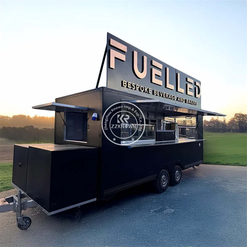 Concession Food Truck Mobile Coffee Cart Coffee Trailer Ice Cream Catering Cart Fully Equipped Street Manufacturer