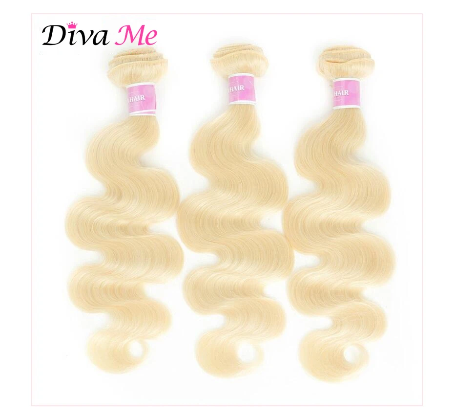 30 32 34 36 38 Zoll Lange Haarverlängerungen Echthaar-Bündel 613 Blond Glattes Haar Remy Brasilianische Body Wave 1 Bündel-Set – Detail 2