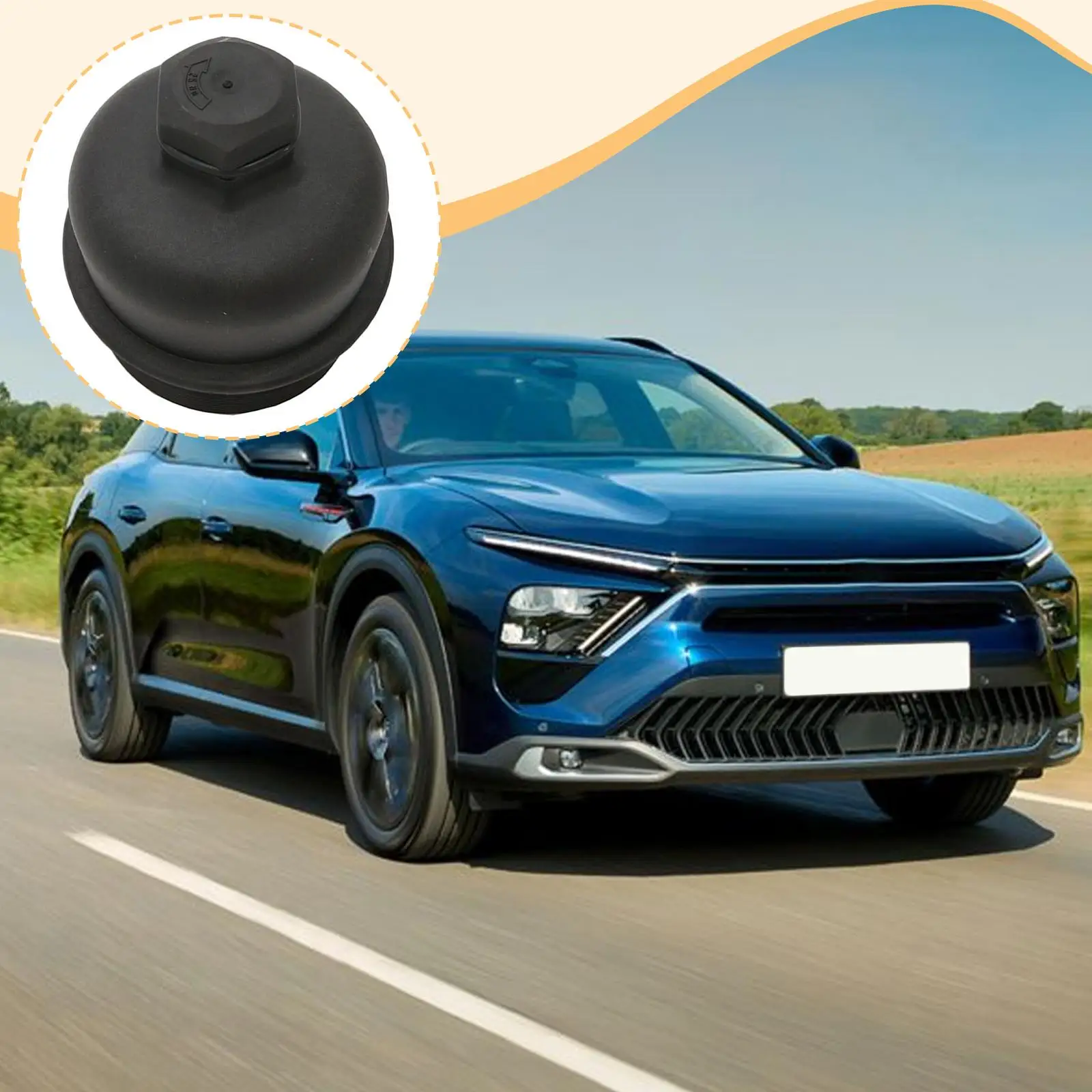 

Корпус крышки автомобильного фильтра Верхняя Профессиональная Надежная Простая в установке Заменяет высокую