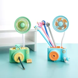 Multifunctional Small Fan Small Fan With Pencil Sharpener Portable Mini Fan 선풍기 вентилятор Ventilador 선풍기 휴대용 For Student School