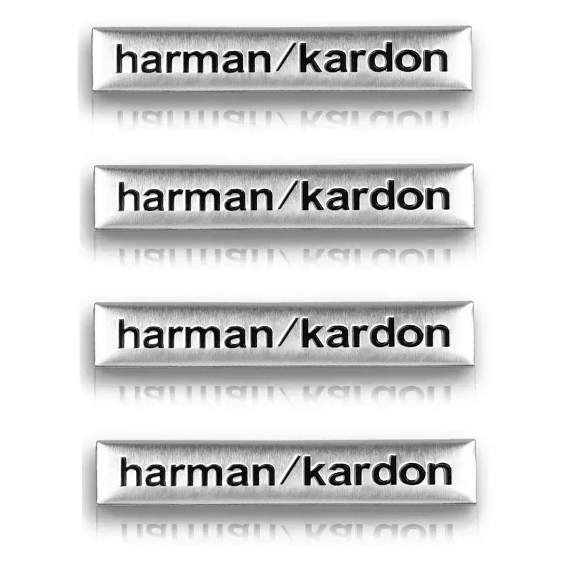Harman Kardon Emblem Aluminium 3D Auto-Audio-Aufkleber für BMW M Renault Toyota Ford Skoda Opel Mitsubishi Hyundai Tesla Audi RS