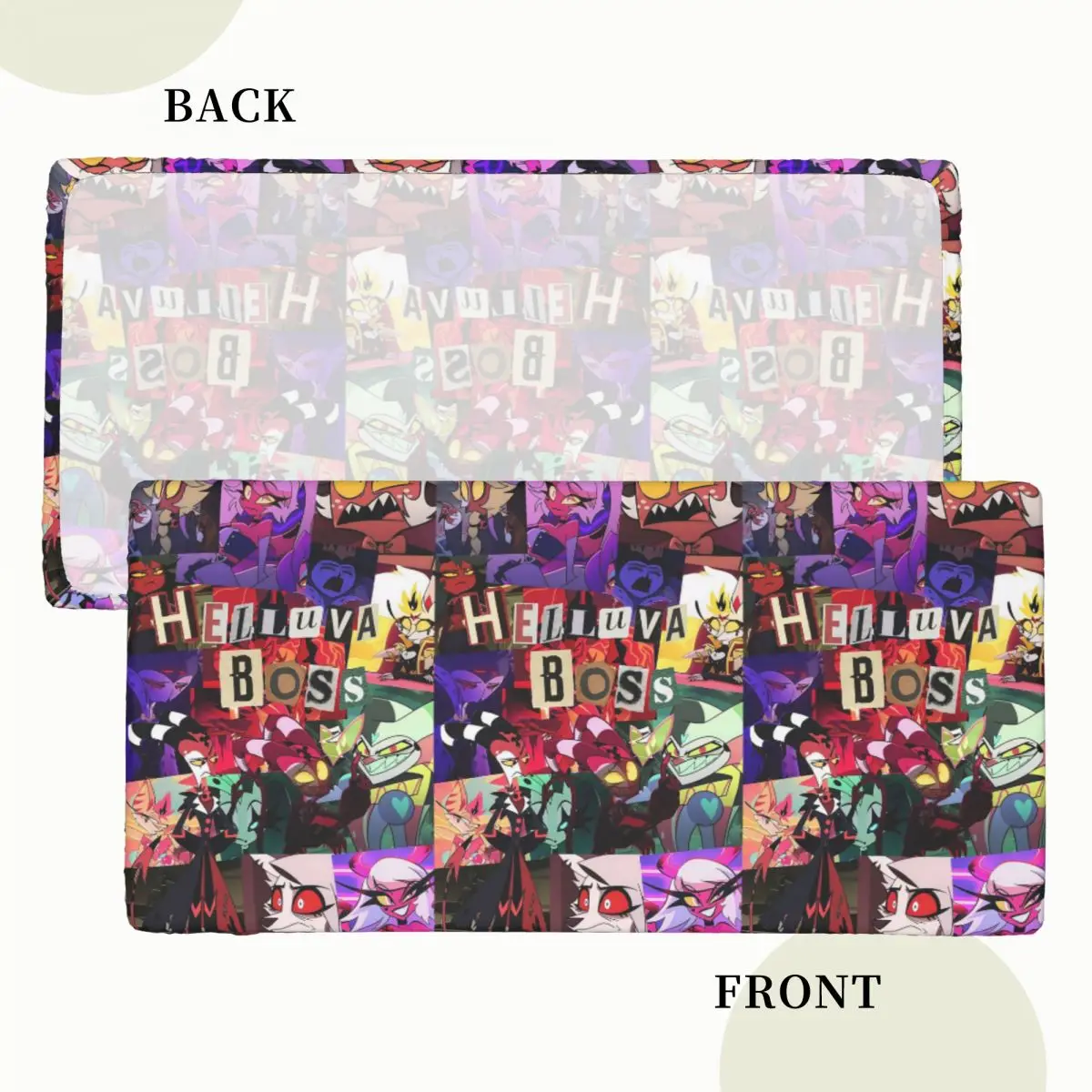Helluva Boss Cartoon Customized Rectangular Tablecloth Waterproof Table Cover for Dining Events Table Cloth