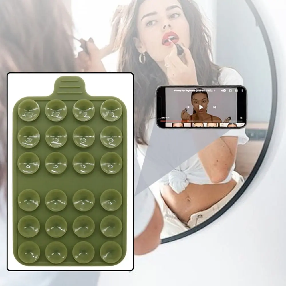 متعددة الوظائف سيليكون شفط الوسادة دائم مزدوجة الجانب سيليكون المطاط مصاصة وسادة شفط كأس قوس الهاتف المحمول وسادة ثابتة #4