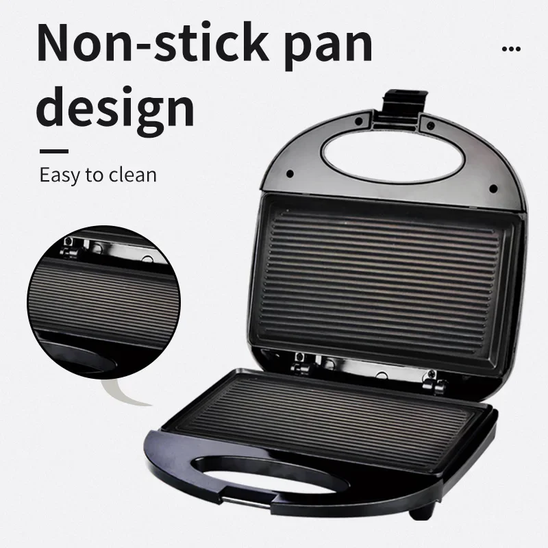 Houselin Nonstick Panini Press & Indoor Grill, Opens 180-Degree Gourmet Sandwich Maker