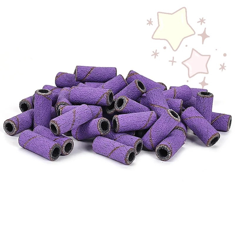 80/150/180/240 Schuurbanden Zebra Zand Ring Bit Manicure Pedicure Elektrische Boor Slijpen