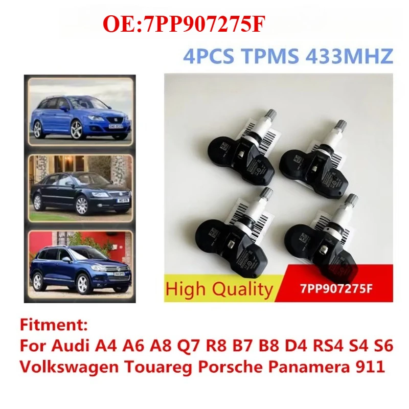4 шт. автомобильный датчик давления в шинах TPMS 7PP907275F для audi A4 B7 B8 A6 C6 A8 D4 Q7 R8 RS4 S4 S6 для Porsche для vw Touareg 4 шт. автомобильный датчик давления в шинах TPMS 7PP907275F для audi A4 B7 B8 A6 C6 A8 D4 Q7 R8 RS4 S4 S6 для Porsche для vw Touareg