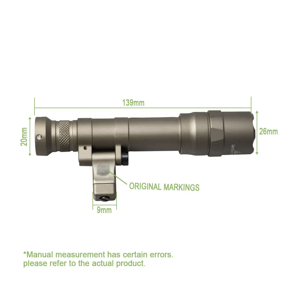 Imagem -02 - Sotac Gear Arma Luz M640 df Lanterna Fit 20 mm Rail Caça Scout Luzes com Interruptor de Pressão Remoto