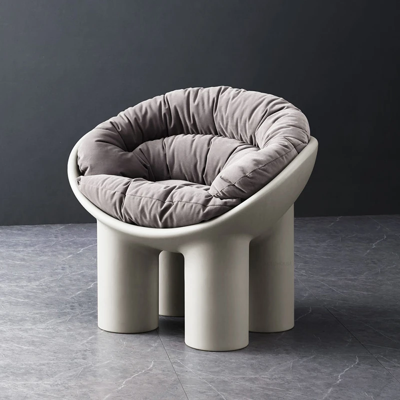 & Unique Elephant Chair - Modern Plastic Designer Armchair with Cushion for Living Room, Balcony and Home Furniture