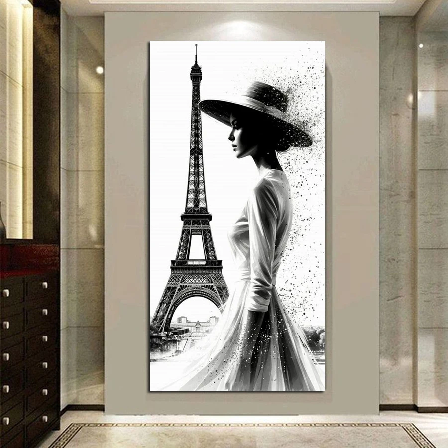 

Женщина и башня, мозаика, картина «сделай сам», алмазная живопись, новый парусник, девушка, полная квадратная круглая дрель, наборы для вышивания ювелирных изделий, настенный декор