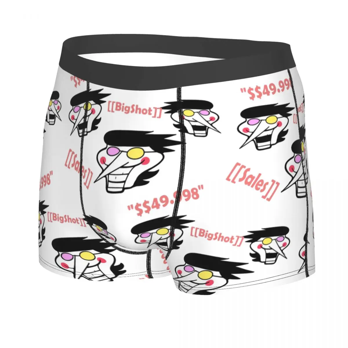 Deltarune Spamton Undertale Men's Boxer Briefs, Highly Breathable Underpants,High Quality 3D Print Shorts Gift Idea