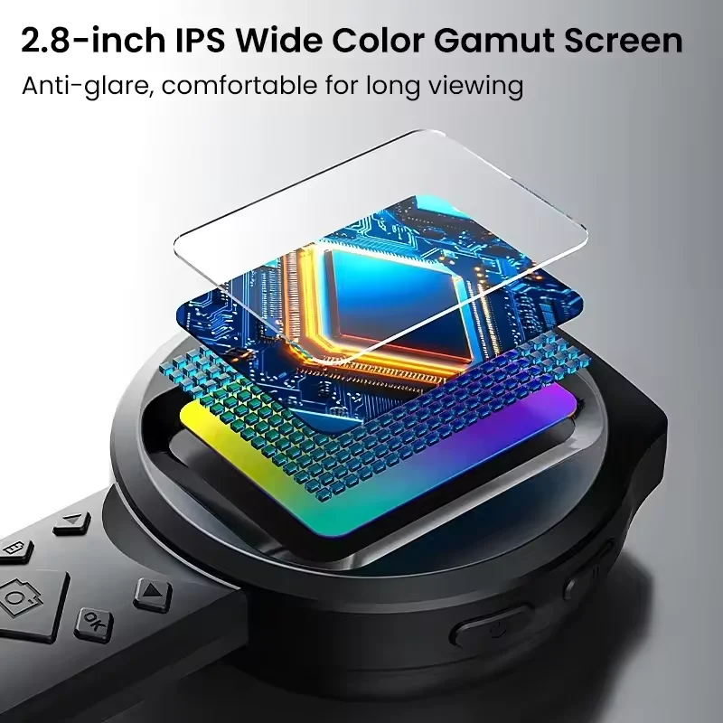 2.8'' IPS Digital Magnifier HD 1080P 100X Portable Microscope Handheld Magnifying Glass for Jewelry Electronics Repair Check