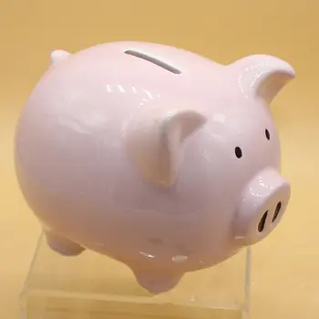 Dětské keramické prasátko, mince, peníze, hotovost, sběratelská spořicí krabice, prasátko, děti, roztomilé prasátko, pokladnička, spořicí pokladnička, dětská hračka 8 nejlepší prodej velké keramické prasátko - №5