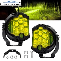 Barra de búsqueda Led de 3 pulgadas, Wok Light, faros de carretera, 120W, millas, proyector de motocicleta para Volvo, camión, Jeep 4x4, todoterreno, 12V, 24V