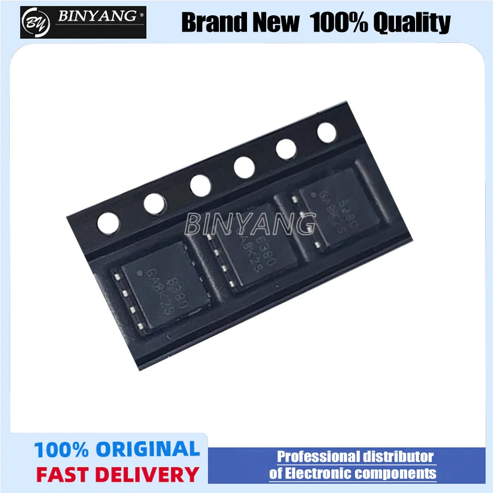 50 Uds 6380 nuevo y Original AON6380 A0N6380 DFN5 * 6 30V24