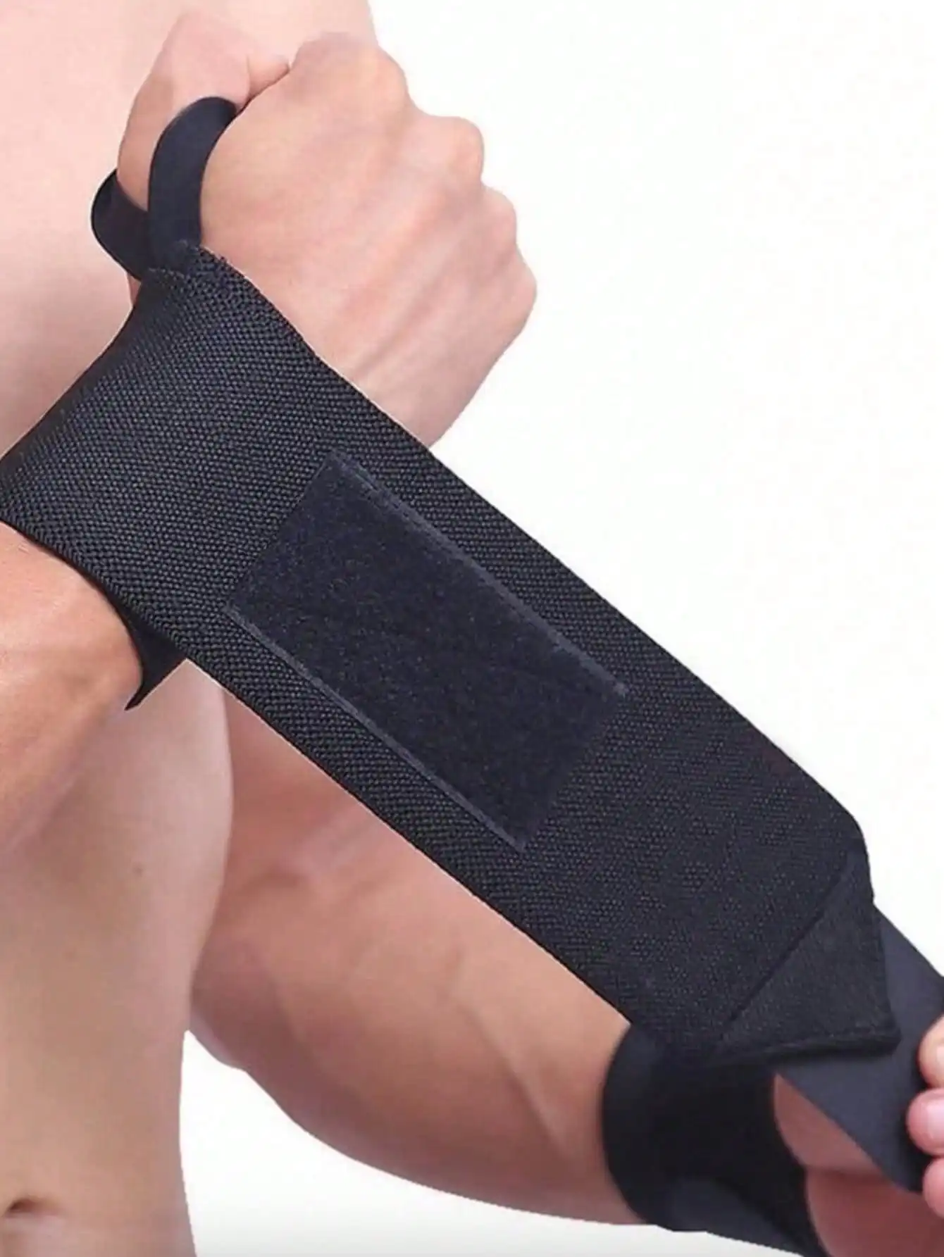 2 Stück elastische Handgelenkbandagen, Handgelenkstütze, Handgelenkbandagen, Schutz-Handgelenkband für Gewichtheben im Fitnessstudio, Fitnessschutz, Langhantel – Detail 6