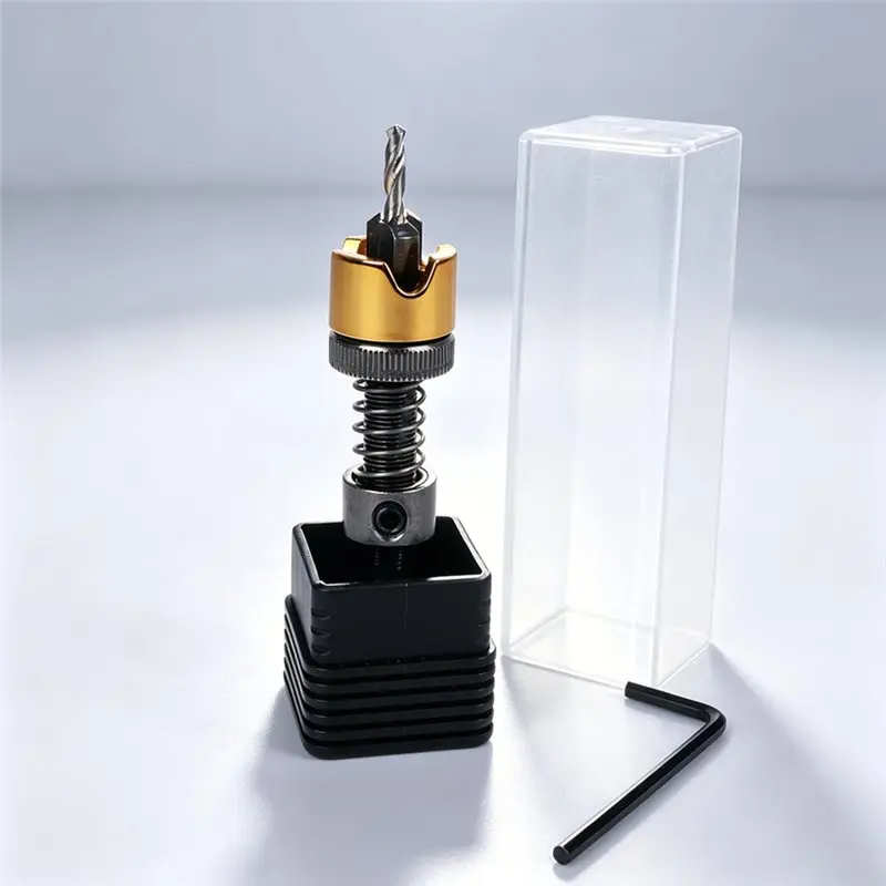 Countersink Drill Bit(3 X 8Mm)-Adjustable Depth Drilling Tool-Free Setting For Woodworking Projects-[qahk Wild]