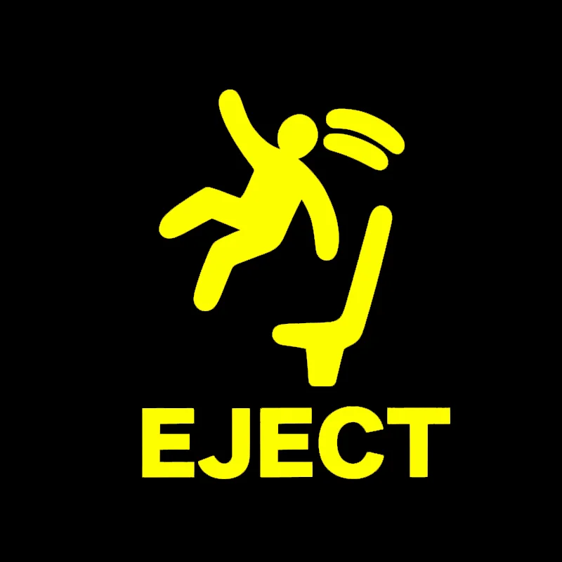 4 Stück „Humorvolle 'EJECT'-Aufkleber – perfekt für Autoinnenraumknöpfe, Laptops, Büro-Gadgets, Notizbücher für einen verspielten Scherzhauch“ – Detail 4