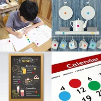 6mm 8mm 10mm 19mm 20mm 40mm Colored Dot Stickers Polka Circle Office Classroom Party Decoration Toys Diary Decoration Sticker 6