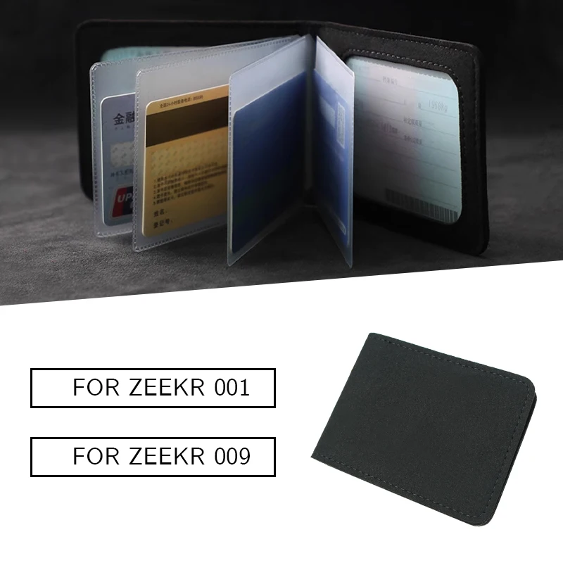 Applicable to 22-24model year Zeekr 001 009 card pack, document storage bag, driver's book protective cover, layered management
