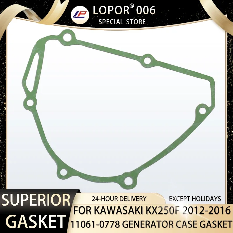 

Lopor Motorcycle Engine Crankcase Generator Case Gasket For Kawasaki KX250F 2012-2016 KX250 KX 250 F 11061-0778