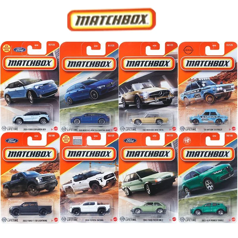 Mattel Matchbox Mbx 2025A Case Collection Series 1/64 Ford F-150 Lighting 1963 Benz 230 Sl Collectible Car Toy Diecast Vehicle