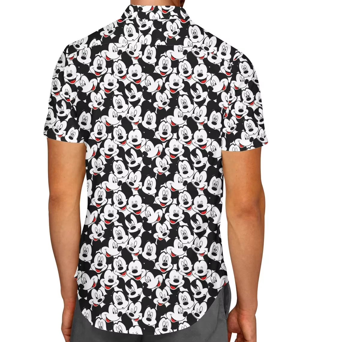 Many Faces of Mickey Mouse in Summer 2025- Theme Park Style Men's Button Short Sleeve Shirt S-5XL