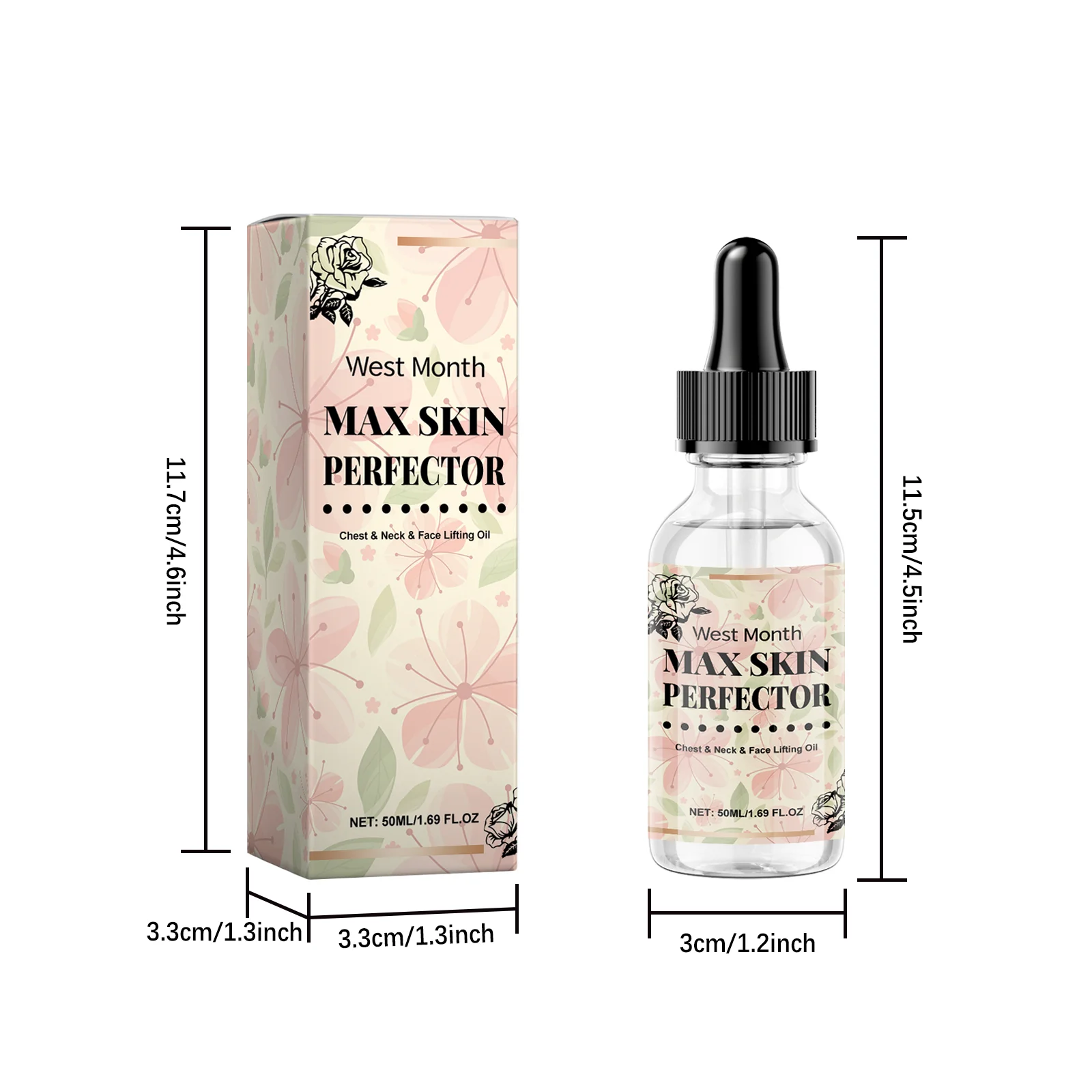 WEST MONTH Chest Neck Face Lifting Oil Efficient Nourishment Deeply Nourish the Skin and Enhance Its luster Winter Skincare