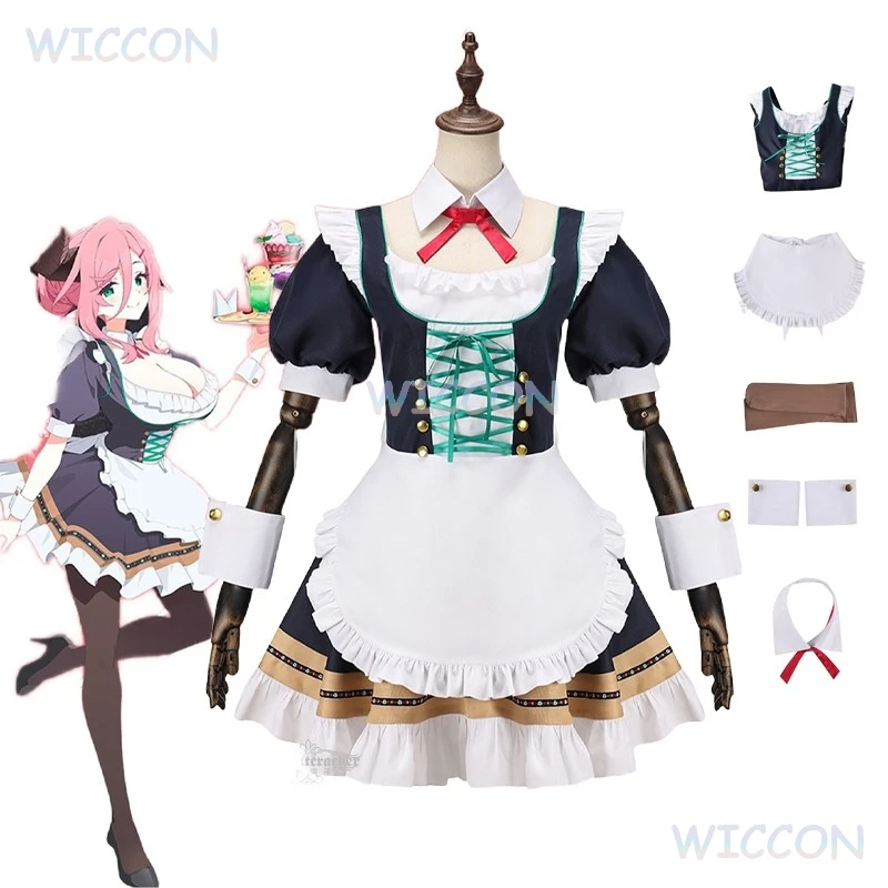

Game Blue Archive Ushimaki Juri Maid Cosplay Costume Cos Lolite Sexy Maid Dress Anime Party Uniform Hallowen Play Role Clothes
