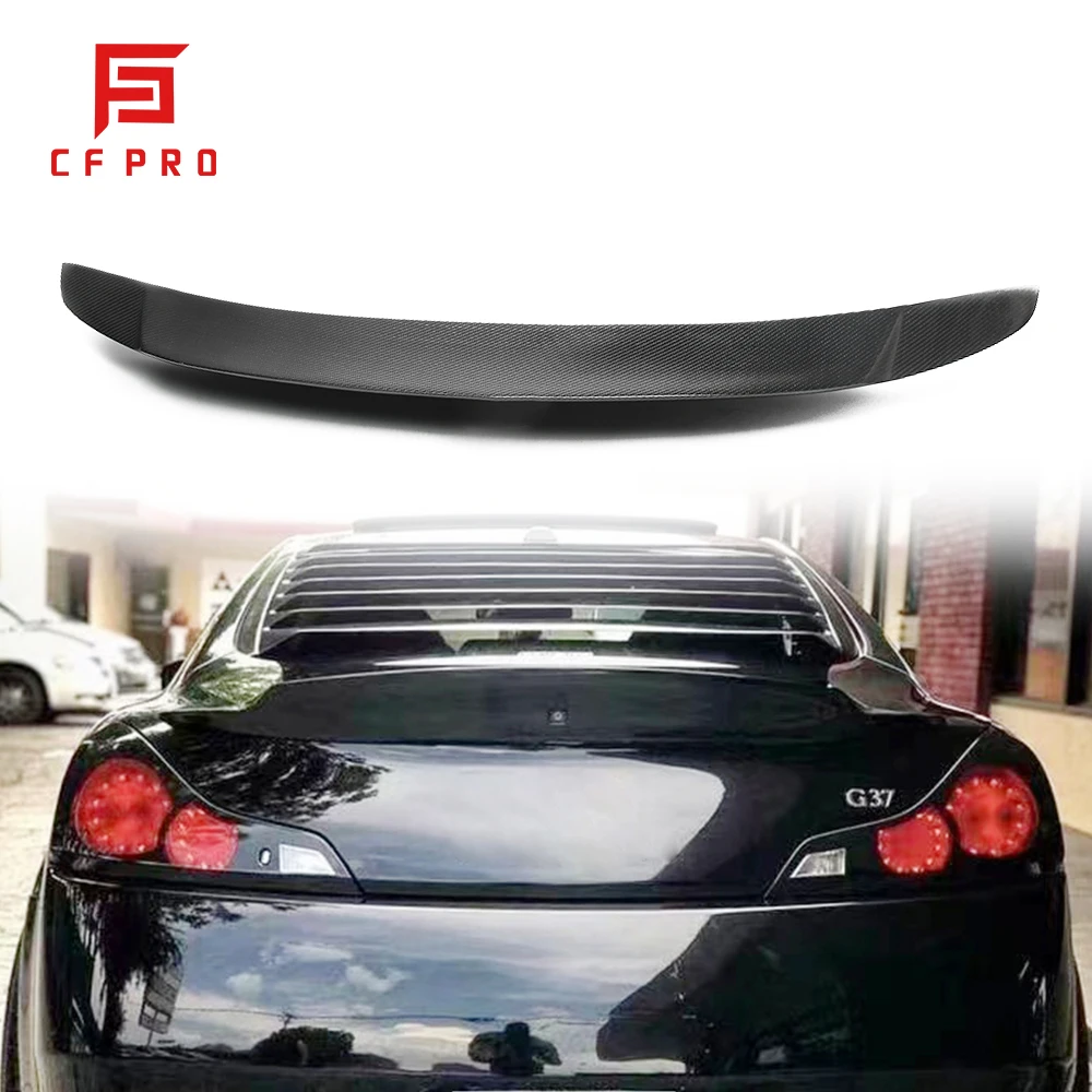 Carbon Fiber Rear Trunk Spoiler Wing For Infiniti G37 4 Door Car Accessories Tail Wing Spoiler