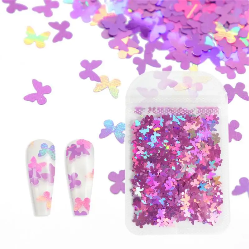 Pocket Laser Sequins 1 Bag Nail Decoration Nail Art Decorations Slices Accessories Five-pointed Star Flash Film