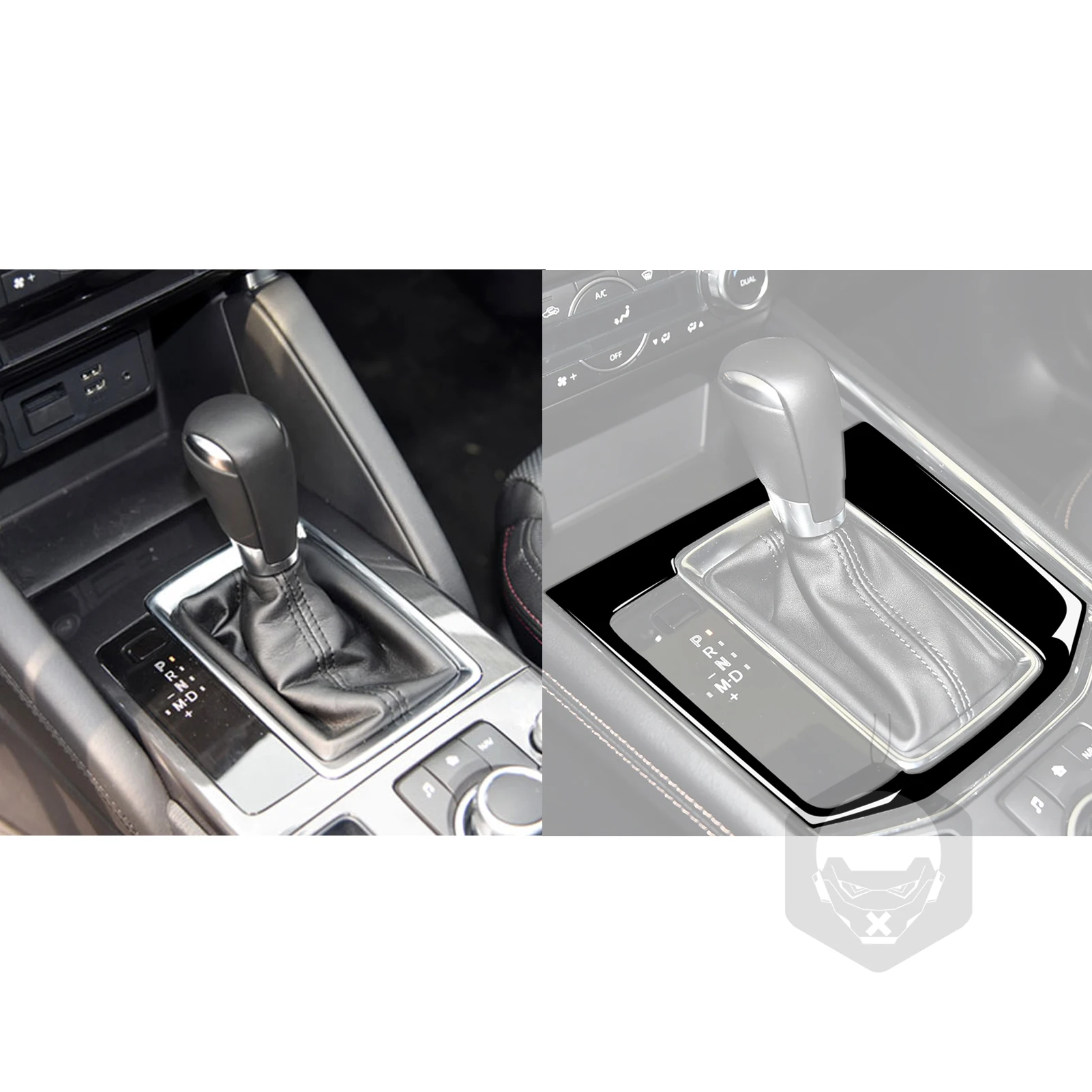 For Mazda CX5 CX-5 2017 2018 piano Black Gear Shift Panel Cover Car Interior Accessories Decorative Stickers