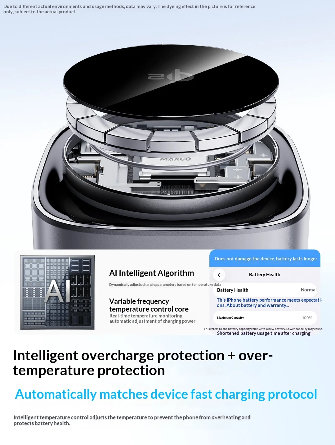 MAXCO Qi2 3-in-1 Wireless Charger for IPhone12-17 Pro Max  & Android | Full Touch Magnetic Dock | Phone Watch Earbuds