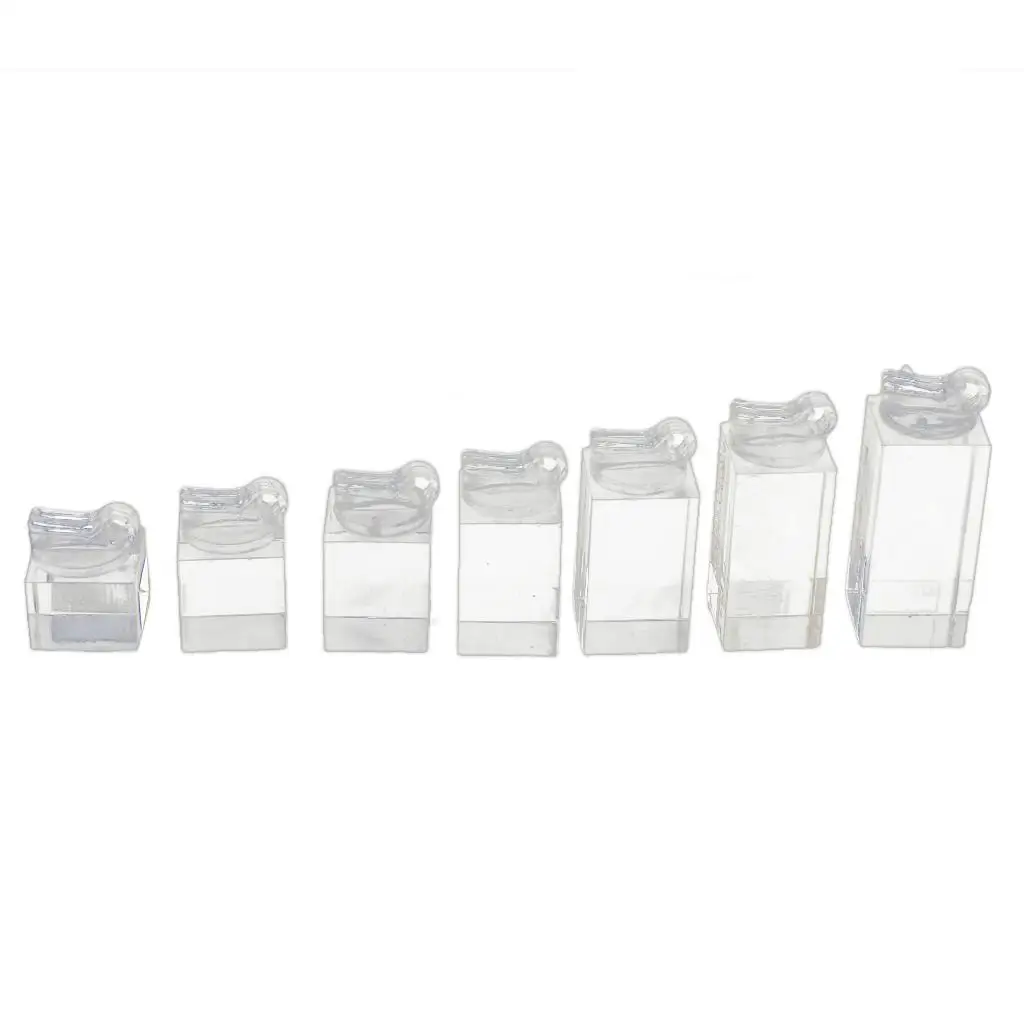 7 Sizes Clear Acrylic Ring Jewelry Display Stand Holder ORGANIZER Shop Home