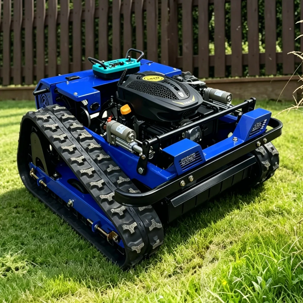Customization High Efficiency Mower 800mm Cutting Width Tracked Lawn Trimmer Zero Turn Remote Control CE Certified - view 5