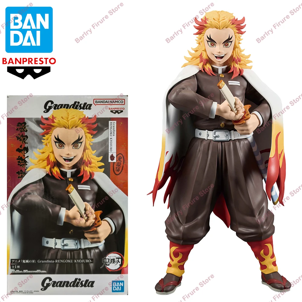 

BANDAI BANPRESTO Demon Slayer аниме Kyojuro Rengoku Grandista оригинальная аниме-фигурка фигурки модель коллекция фигурок