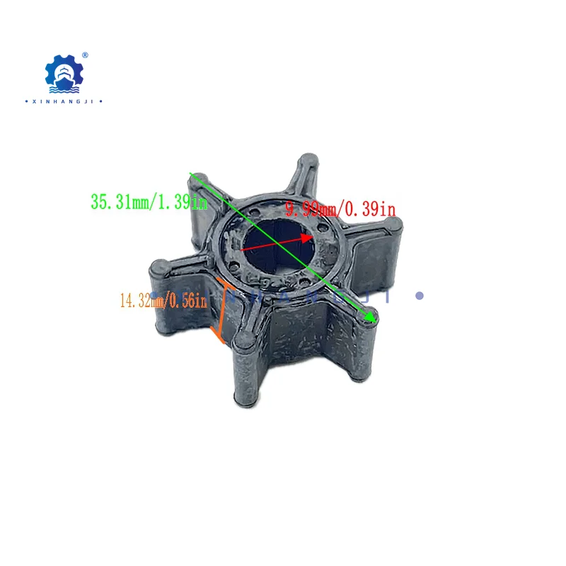 

6L5-44352-00 Water Pump Impeller for Yamaha Outboard Motor 4-stroke F2.5 F2 2-stroke 3 (Malta)，6L5-44352-00-00，6L5-44352