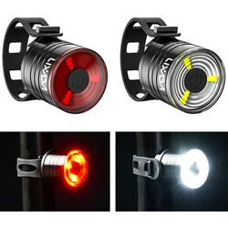 Lixada Bike Tail Light LED Bicycle Rear Light Cycling Safety Night Light Taillight Warning Light Mountain Bike Accessories 2024