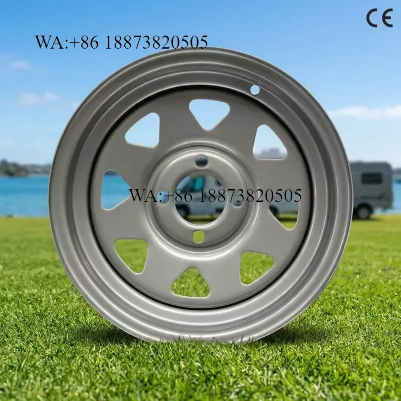 for 4.5Jx13 Trailer Wheels Steel Rims PCD 4x100 13 14 15 16 Inch Sizes Fit 145/70R13