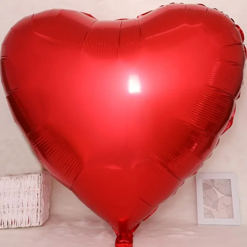 63Inch Large Heart Shaped Balloons Valentine's Day Love Aluminum Film Balloons for Valentine's Birthday Wedding Party Decoration