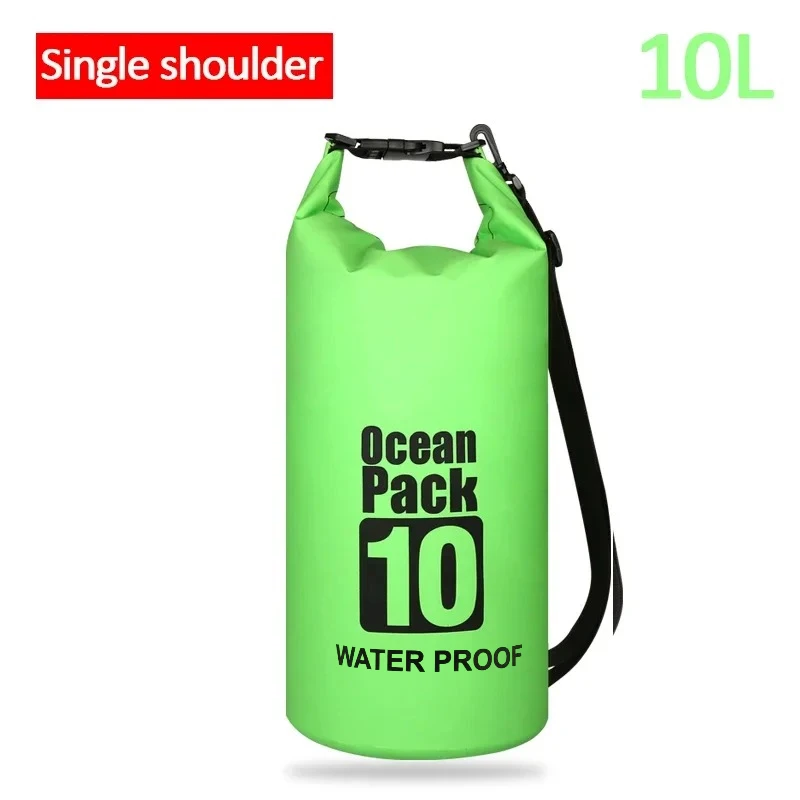 Droge PVC waterdichte tassen voor dames en heren, 2L/5L/10L/20L/30L, outdoor zwememmertassen, raftassen
