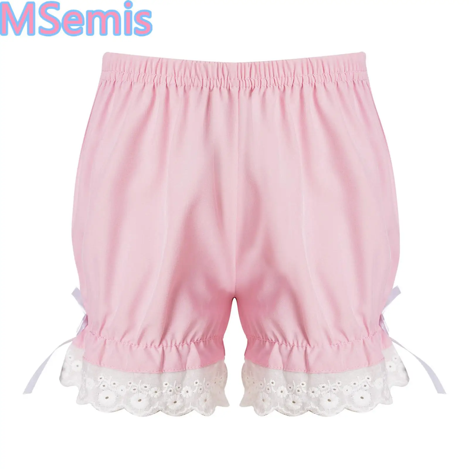 

Детские шорты для девочек в стиле Лолиты, кружевные эластичные шорты с бантом, шаровары на талии, шорты с тыквой, дышащие и безопасные